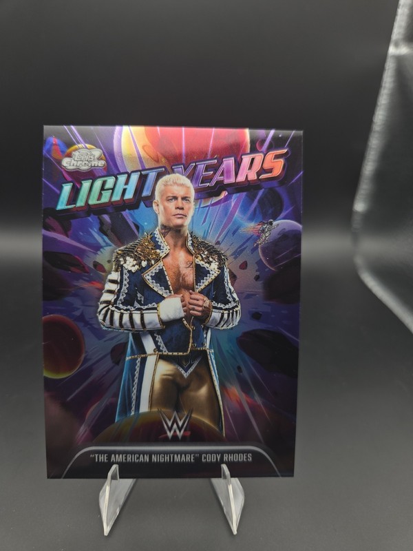 2026 Topps Cosmic Chrome WWE Cody Rhodes Light Years #LY-16