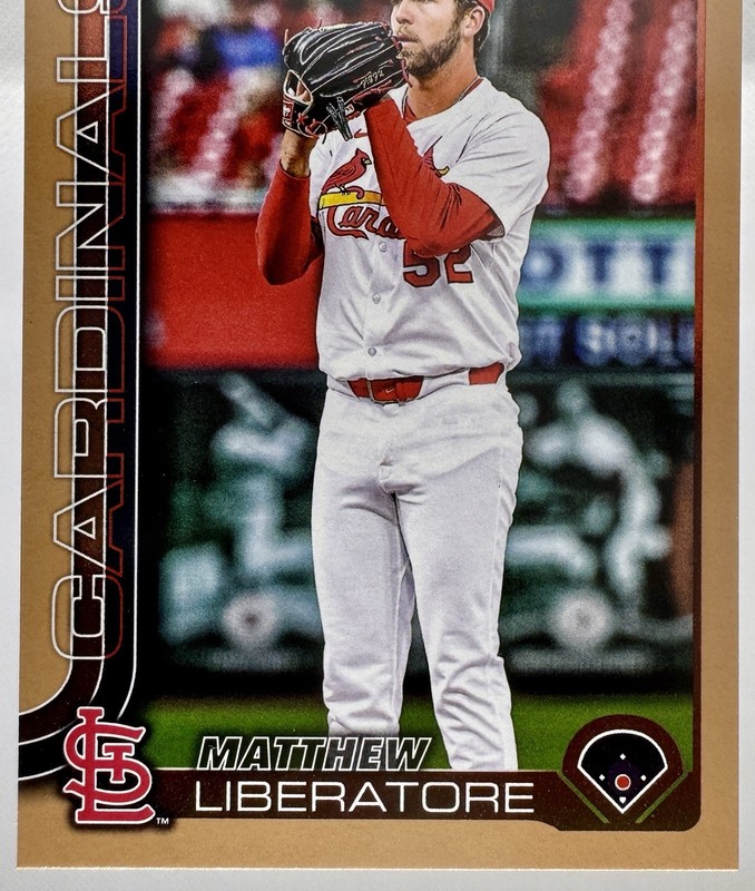 Matthew Liberatore #US185 - 2025 Topps Update Gold Border /2025 SP #’d Cardinals gallery