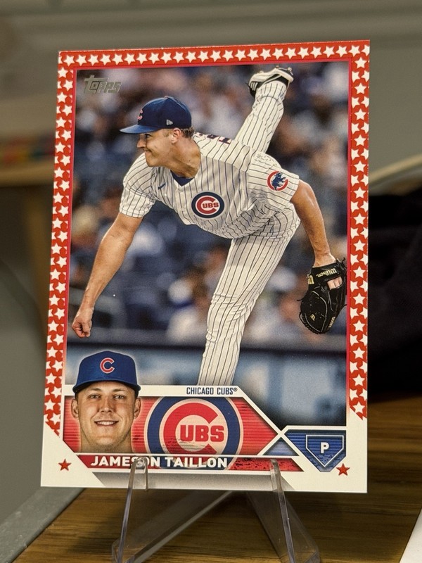 Topps 2023 Series 2 Jameson Taillon Chicago Cubs /76 Independence Day #384