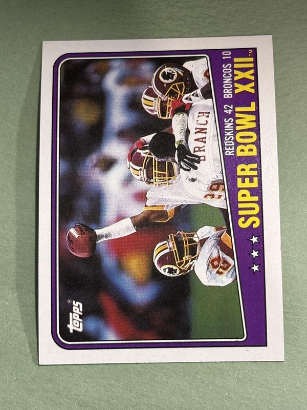 Super Bowl XXII SBXXII 1988 Topps #1 MM685