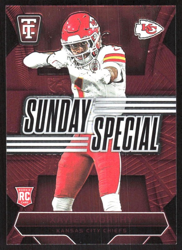 534L 2024 Panini Totally Certified #22 Xavier Worthy Sunday Special Red #/249