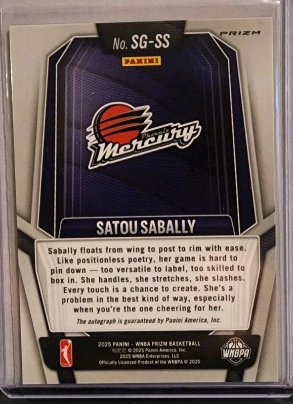 2025 Panini Prizm WNBA Satou Sabally Signatures Auto Silver Prizm gallery