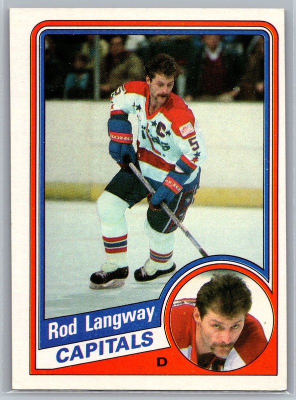 Rod Langway 1984-85 Topps HOCKEY #147 Washington Capitals HOF
