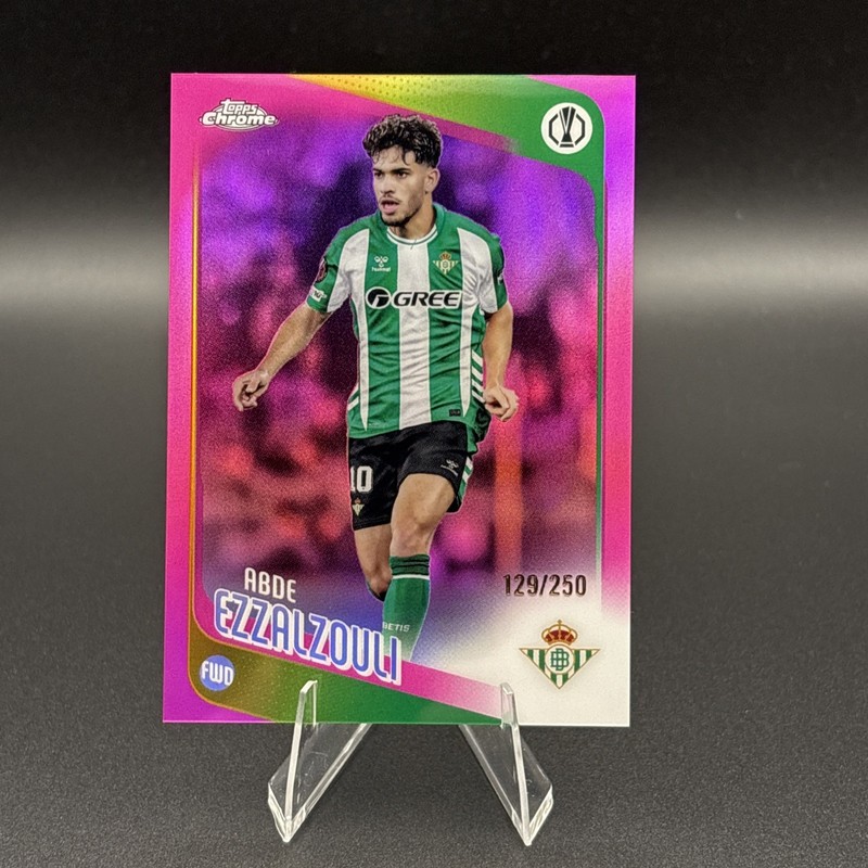 Abde Ezzalzouli 2025-26 Topps Chrome UEFA UCC Pink Refractor /250