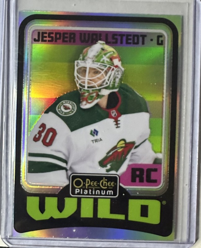 2024 O-Pee-Chee Platinum Retro Rookies Rainbow Jesper Wallstedt #R69 Wild