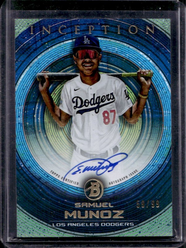 Samuel Munoz 2022 Bowman Inception #PA-SM Auto /99