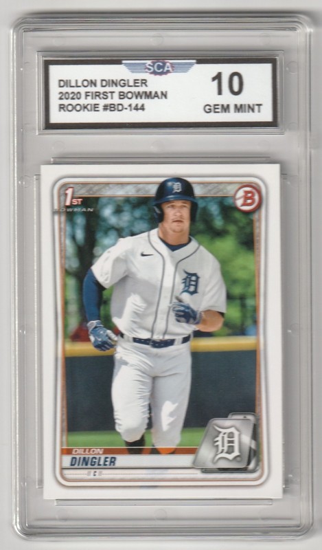 2020 FIRST BOWMAN DILLON DINGLER ROOKIE CARD DETROIT TIGERS CATCHER