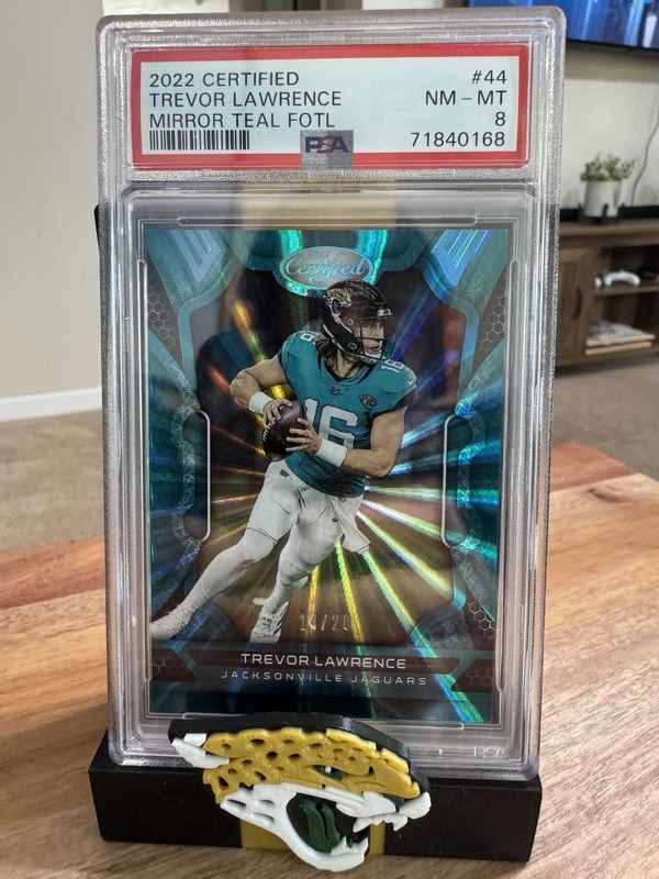 2022 Certified Mirror Teal FOTL Trevor Lawrence 14/20