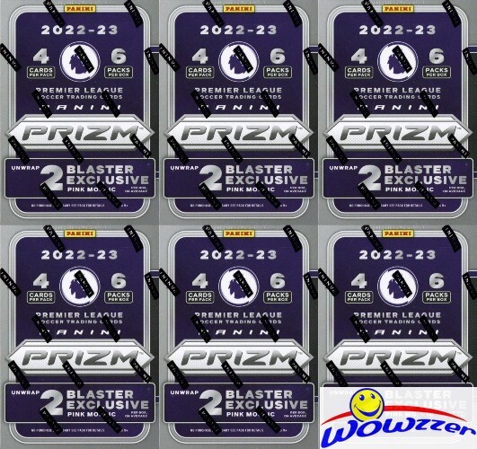 (6) 2022/23 Panini Prizm Premier League Soccer EXCLUSIVE Sealed Blaster Box!