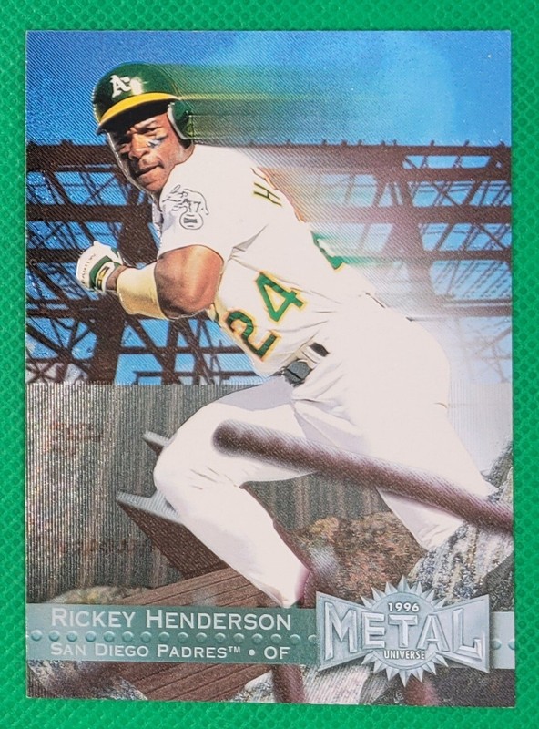 1996 Fleer Metal Universe Rickey Henderson #237 – FOIL – 10+ Items Ship FREE!!!