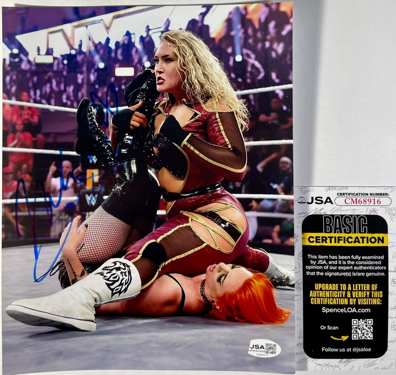 WWE Nikkita Lyons Signed NXT Wrestling 8×10 Photo Authentic Autograph JSA COA