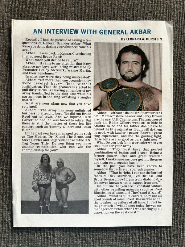 Vintage NWA Major League Wrestling Souvenir Program Les Thornton 1980 Issue 345 gallery