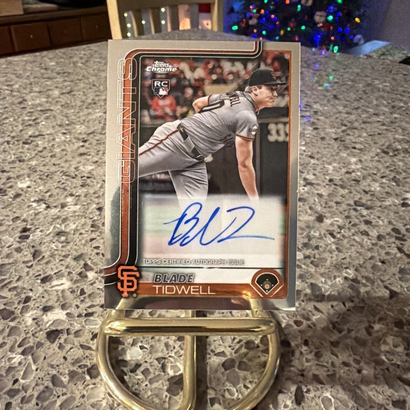 Blade Tidwell Rookie RC Auto 2025 Topps Chrome Update