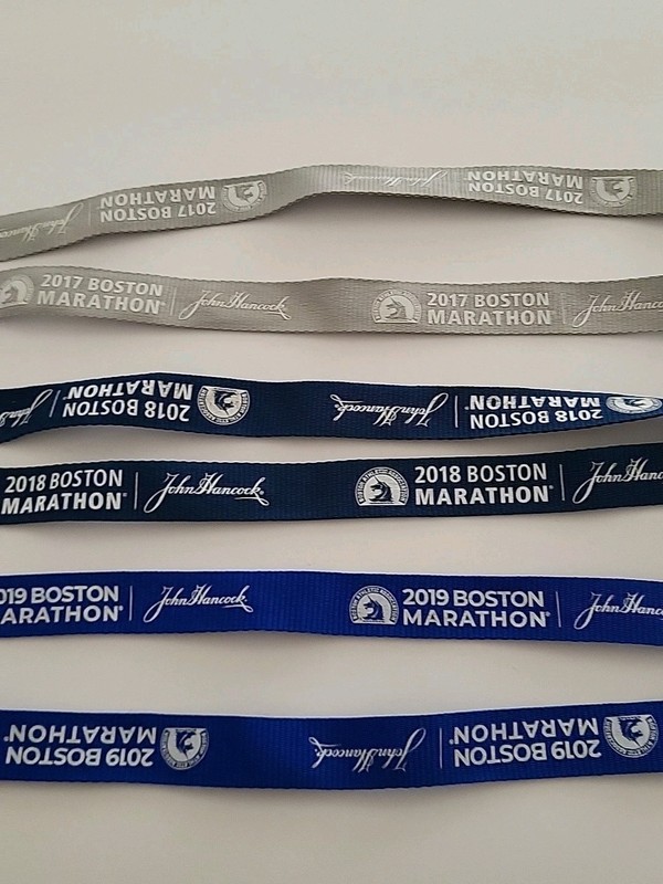 Boston Marathon John Hancock Lanyard Lot Of 3 - 2017, 2018, & 2019 gallery