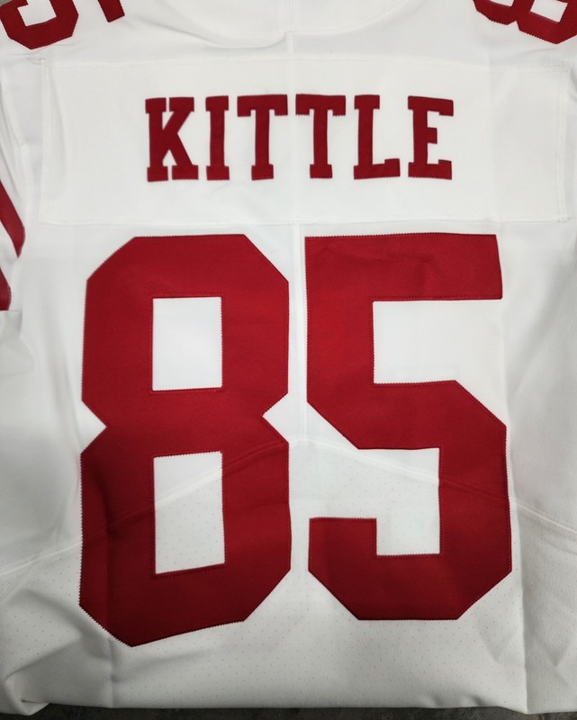 George Kittle San Francisco 49ers Nike Vapor Elite AUTHENTIC White Jersey 56 3XL