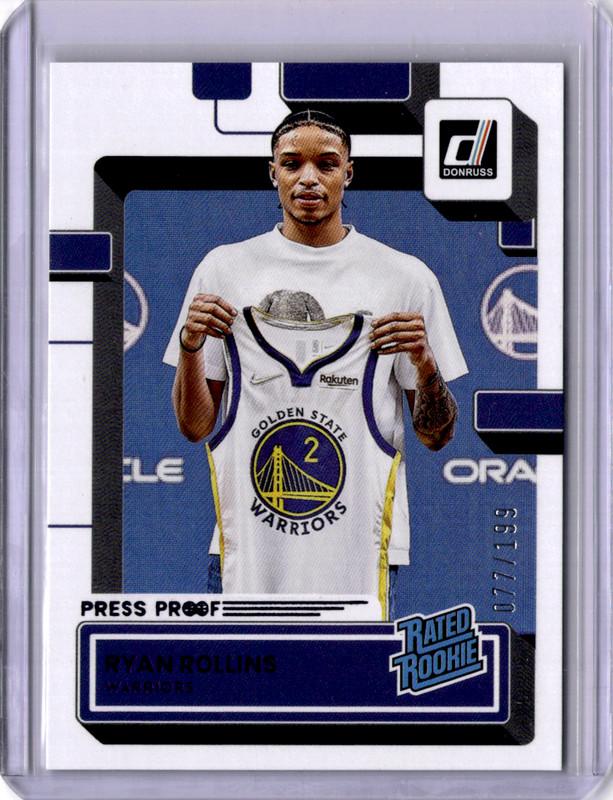 2024-25 Panini Donruss Purple Press Proof Ryan Rollins Rated Rookie /199 #244