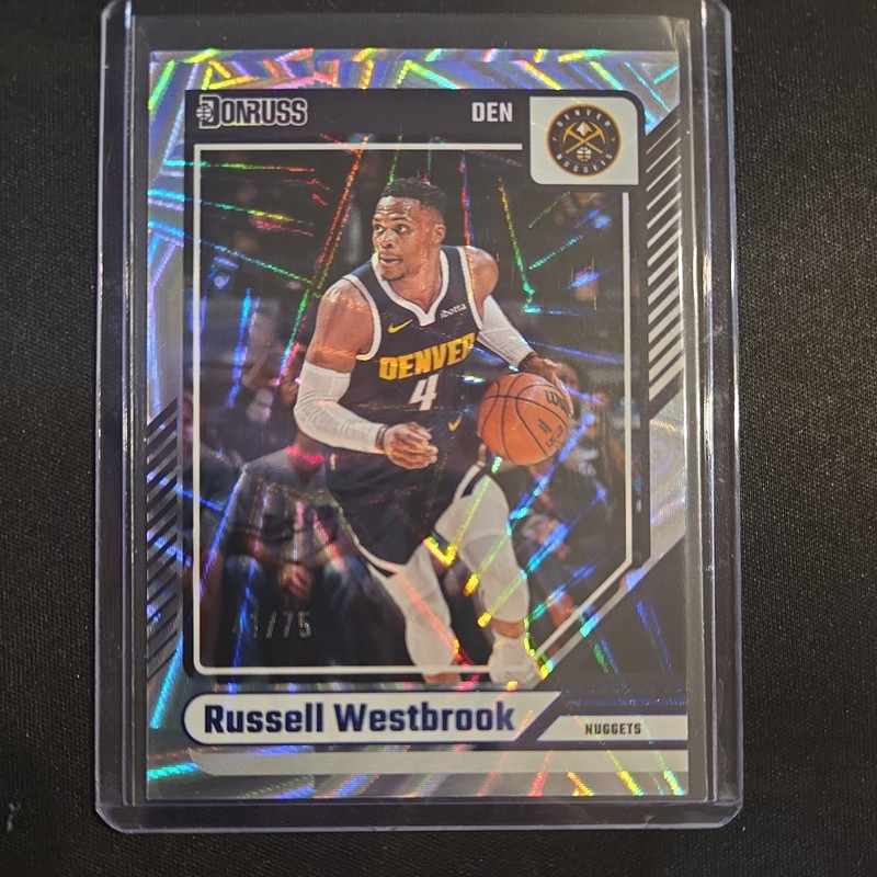 2024-25 Panini Donruss Russell Westbrook #158 Blue Wedges 41/75 Nuggets