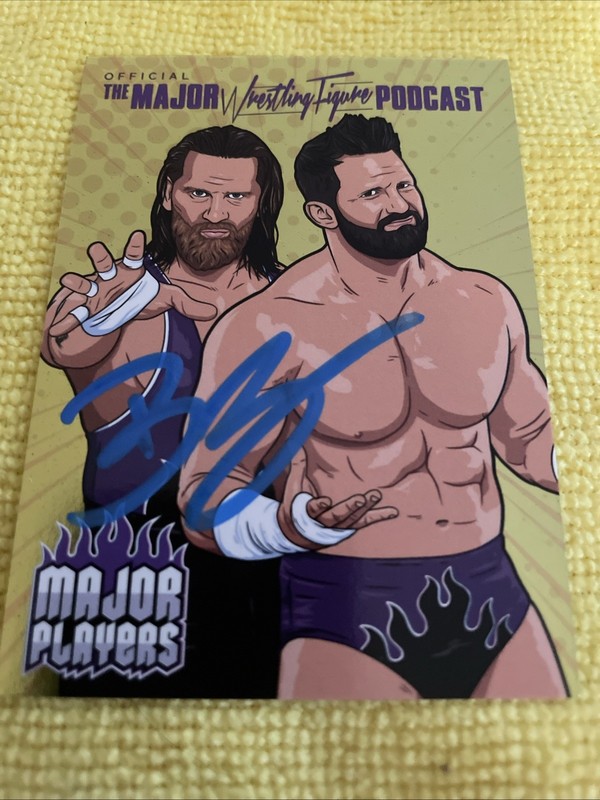 Major Players Major Bendies Card Brian Myers Autograph MWFP TNA WWE Curt Hawkins