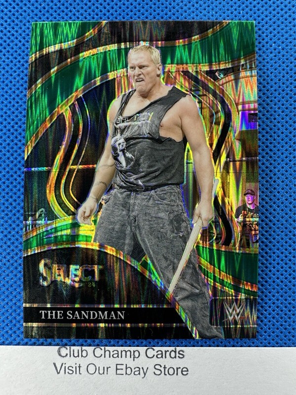 2024 #261 The Sandman Panini Select WWE Ringside Green Flash Prizm