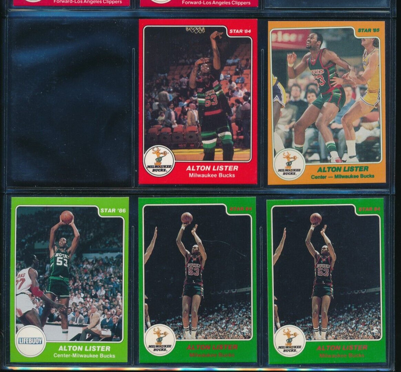 Lot (5) Alton Lister Star 1983-84 #46 #7 1984-85 #132 1985-86 #8 (HR24) SWSW6