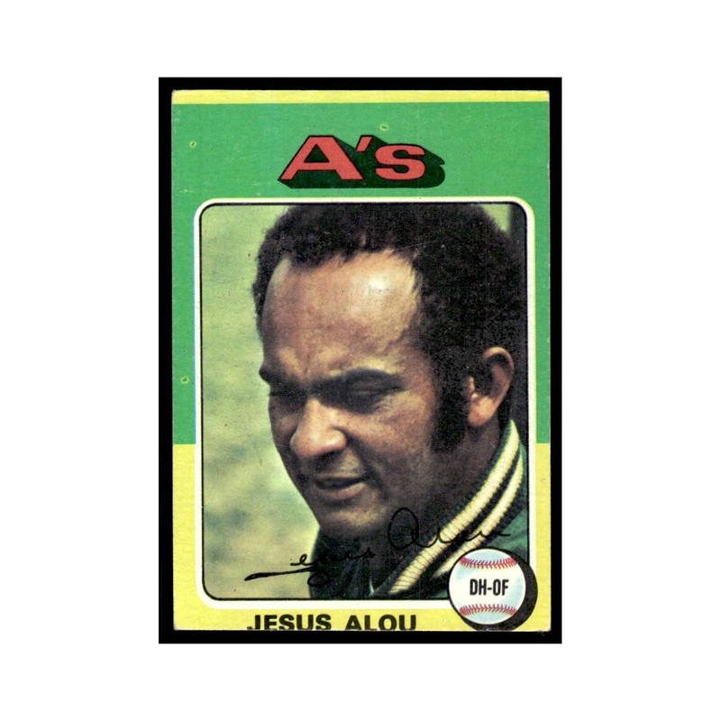 Jesus Alou 1975 Topps #253 Oakland Athletics Baseball Card EX