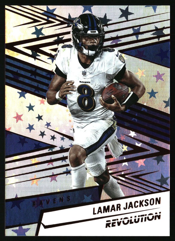 2025 Panini Revolution Lamar Jackson Red Astro #175