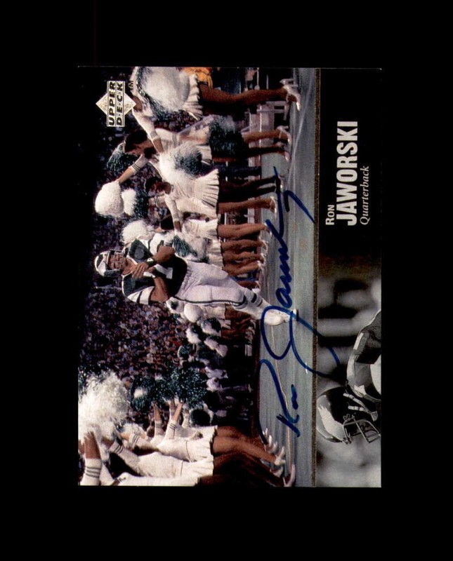 Ron Jaworski Signed 1997 Upper Deck NFL Legends Philadelphia Eagles Autograph