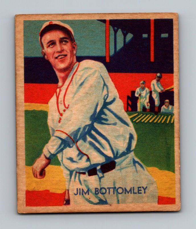 1934-36 Diamond Stars #59 Jim Bottomley VGEX-EX Vintage HOF Baseball Card