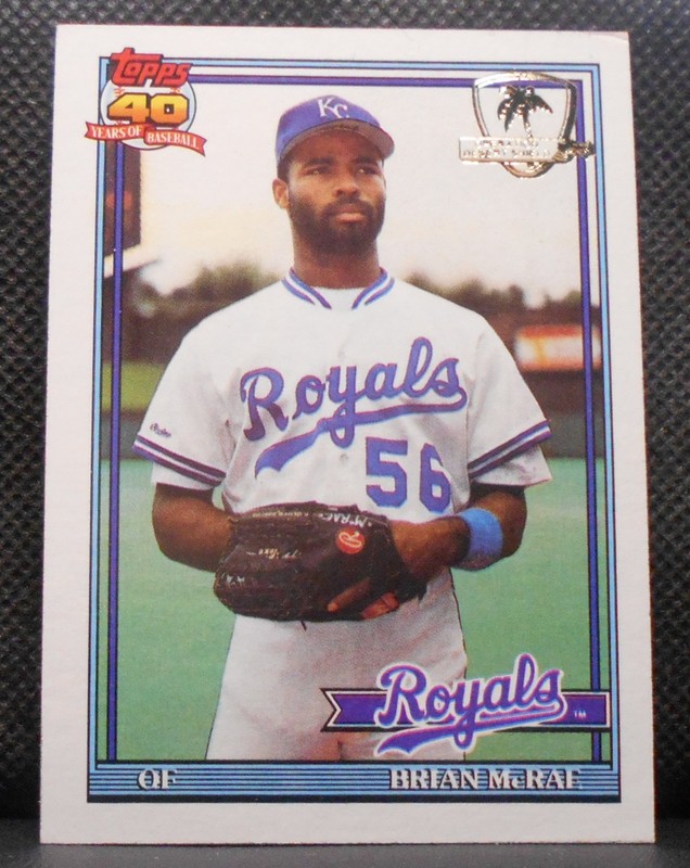 1991 Topps Desert Shield #222 Brian McRae