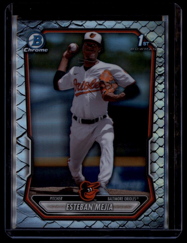 2026 Bowman #BCP-79 Esteban Mejia Chrome Prospects Reptilian Refractor