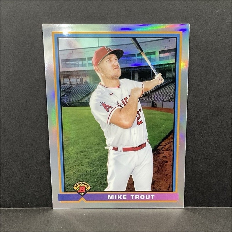 Bowman 2021 Mike Trout #91B-MT 1991 Bowman Insert Los Angeles Angels MLB