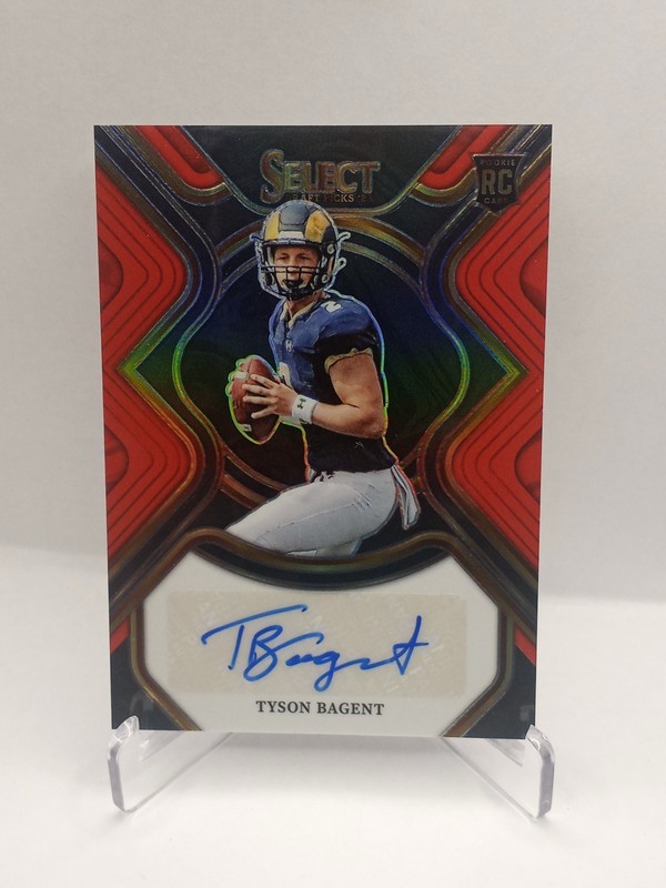 ❤️⚡ 2023 Select Draft Picks – Tyson Bagent Rookie Auto #RS‑TBA • Red Prizm 🐻🔥