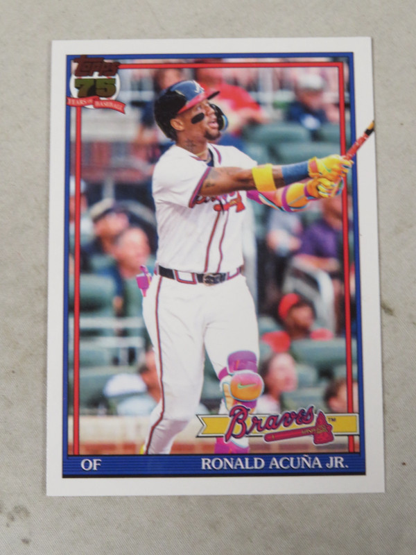 Ronald Acuna Jr. 2026 Topps Series 1 “1991 35th Anniversary” #T91-84 Braves
