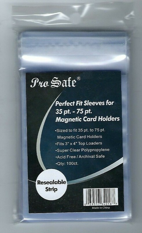 500 Pro Safe Clear Perfect Fit Sleeves for 35pt -75pt Magnectic Card Holders