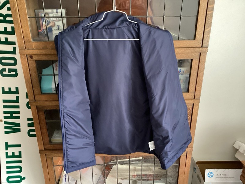 Chicago Cubs 150th Anniversary Blue SOUTHWEST SGA 3/28/26 Puffer Vest SZ XL gallery