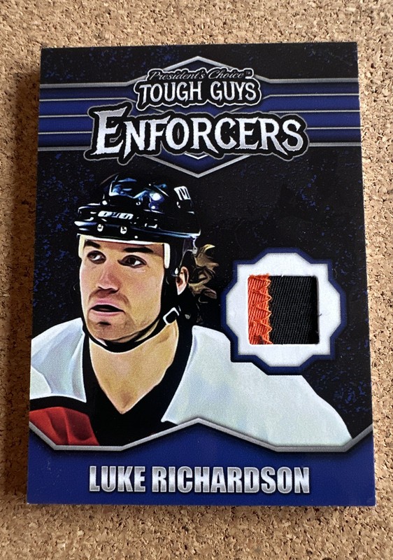 Presidents Choice Tough Guys Enforcers Luke Richardson Memorabilia