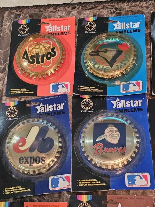 RARE Cal Custom Grille Wall Badge AllStar Emblems 1983 MLB ALL 26 TEAMS COMPLETE gallery