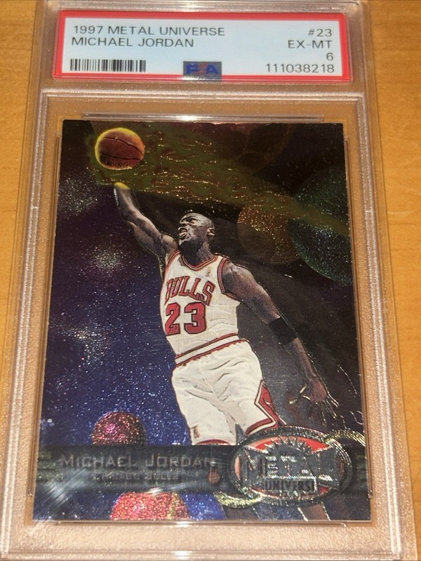 Michael Jordan 1997 Metal Universe #23 PSA 6