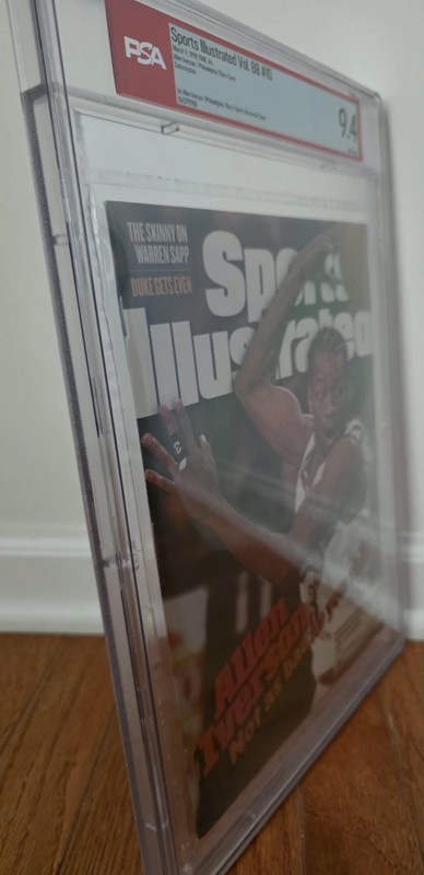 1st Cover 1998 Allen Iverson Philadelphia 76ers Sports Illustrated PSA 9.4 RC AI gallery