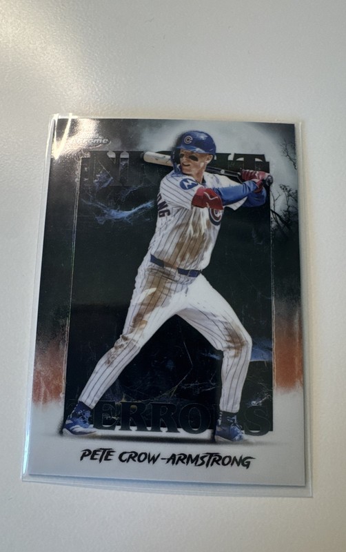 2025 Topps Chrome Update Series – Night Terrors Pete Crow-Armstrong #NT-23