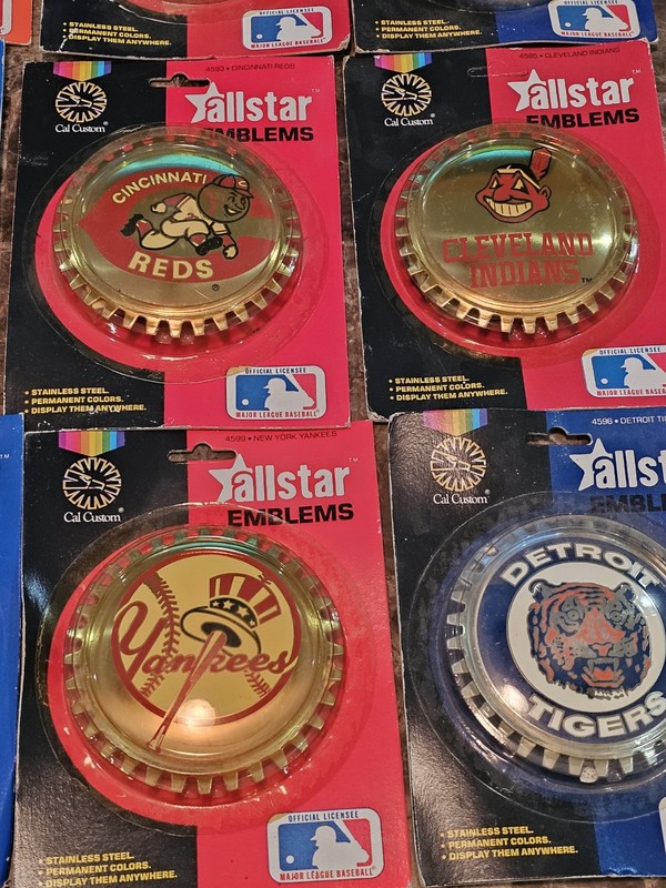 RARE Cal Custom Grille Wall Badge AllStar Emblems 1983 MLB ALL 26 TEAMS COMPLETE gallery