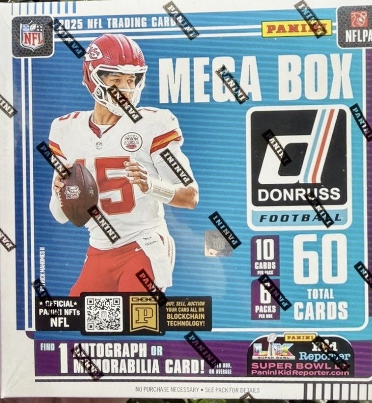 2025 Panini Donruss Football Mega Box BRAND NEW, FACTORY SEALED! PRIORITY SHIP!!