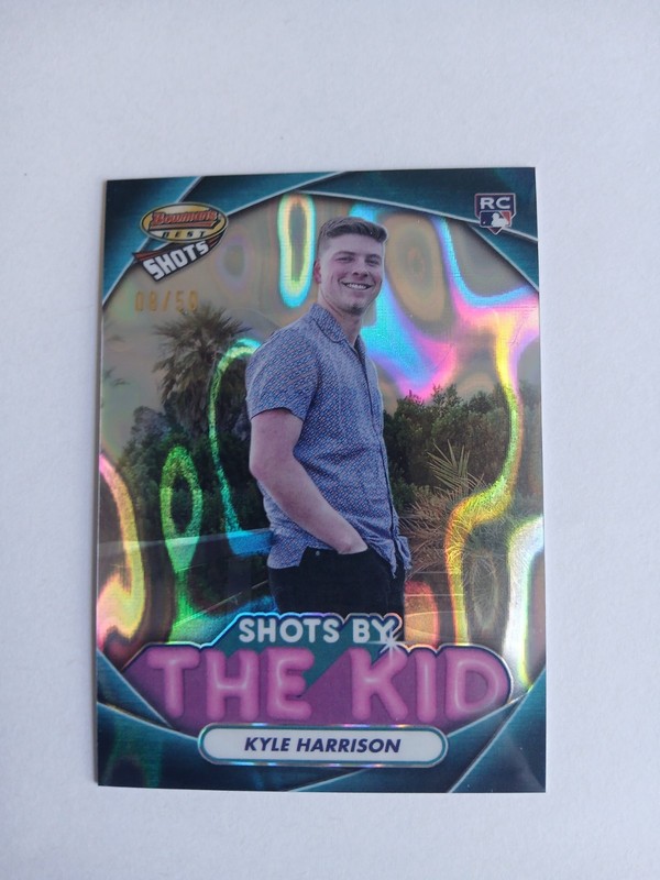 2024 Bowman’s Best – Shots by the Kid Kyle Harrison #TK-9 Lava Refractor 8/50
