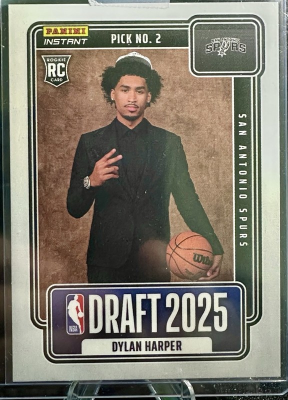 DYLAN HARPER 2025 Panini Instant Draft Night #NBADN-2 Rookie Spurs /5547