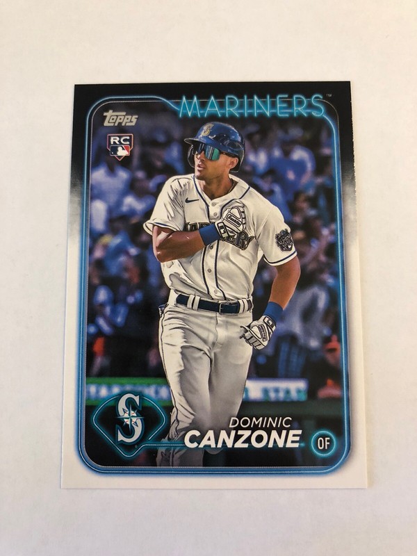 Dominic Canzone 2024 Topps Series 1 Rookie Card #195 Seattle Mariners RC