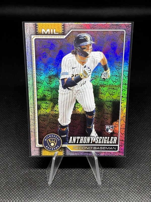 2026 Topps Series 1 Baseball Anthony Seigler RC #286 75th Foil /75