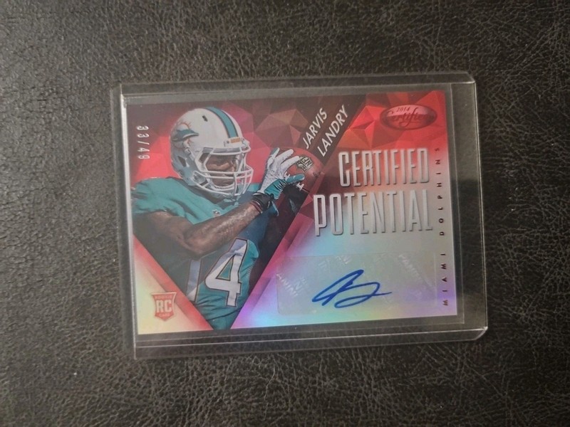 2014 PANINI CERTIFIED POTENTIAL MIRROR RED JARVIS LANDRY AUTOGRAPH RC #/49 LSU