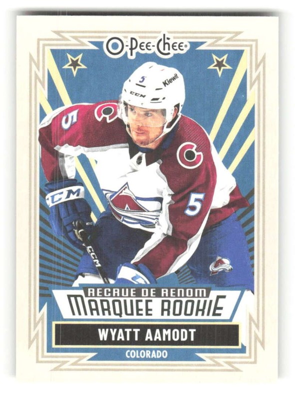 2025-26 O-Pee-Chee Retro #576 Wyatt Aamodt RC Rookie Avalanche Marquee Rookie