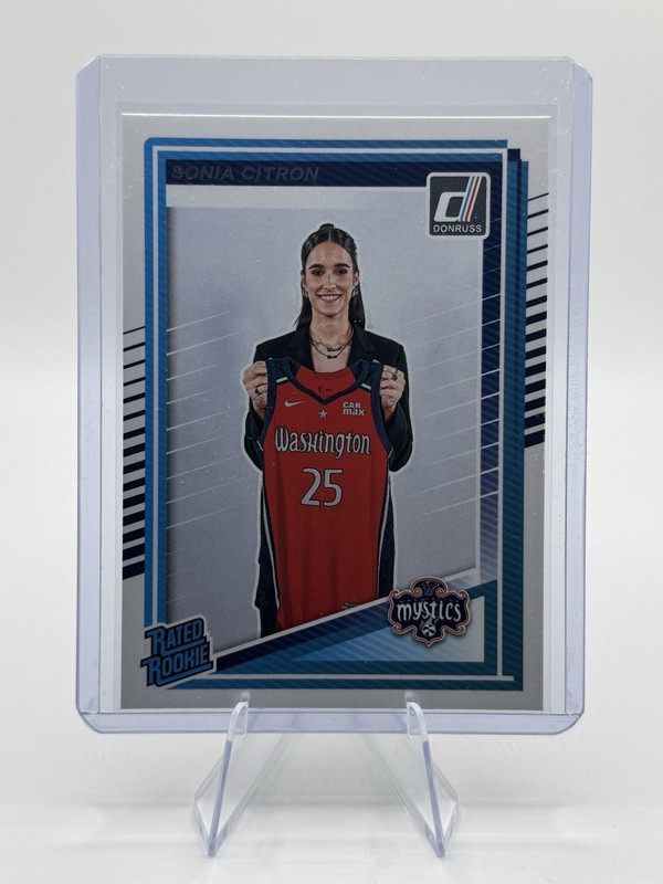 💙 2025 Donruss WNBA Rated Rookie – Sonia Citron #87 – Washington Mystics
