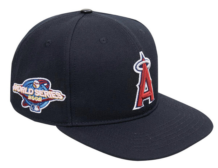 LOS ANGELES ANGELS LOGO 2002 WORLD SERIES SNAPBACK HAT Pro Standard